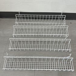 4 Canastas Para Exhibir Productos   Son Para Slatwall Panels Casi Nuevas 