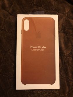 iPhone XS MAX leather case