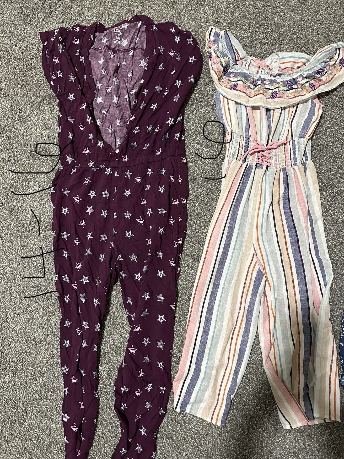 Girls Rompers And Dress Lot 14-18 Sizes