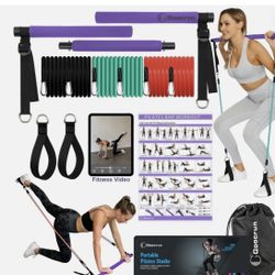 Portable Gym (Pilates Bar + Resistance Band BarNEW