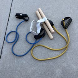 Exercise bands and stretching tool 
