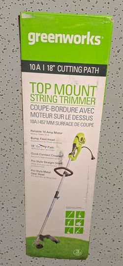 Brand new .unopened box Green work weed wacker 10 Amp 18 inch