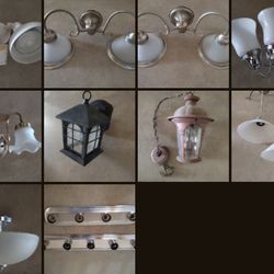 Interior and exterior lighting fixtures.