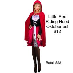 Oktoberfest Little Red Riding Hood Women’s Costume Halloween
