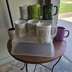 Rae Dunn Coffee Mugs.  Each. New No Tags