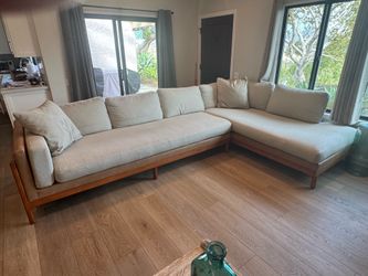 Custom Designer Sectional Sofa with Chaise - $1,200