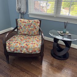 Hardwood accent chair