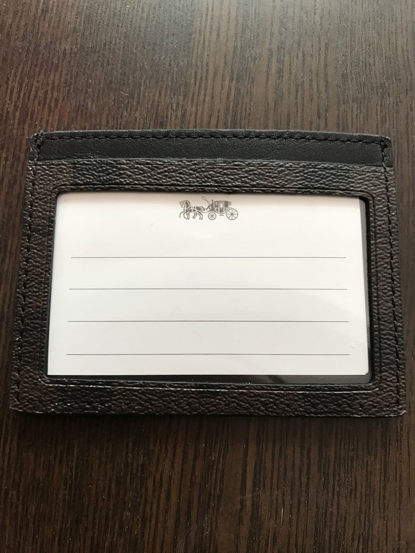 COACH ID CARD CS SIGNATURE MAHOGANY/BROWN MEN'S LEATHER WALLET F58110 $75  NEW NWT for Sale in San Diego, CA - OfferUp