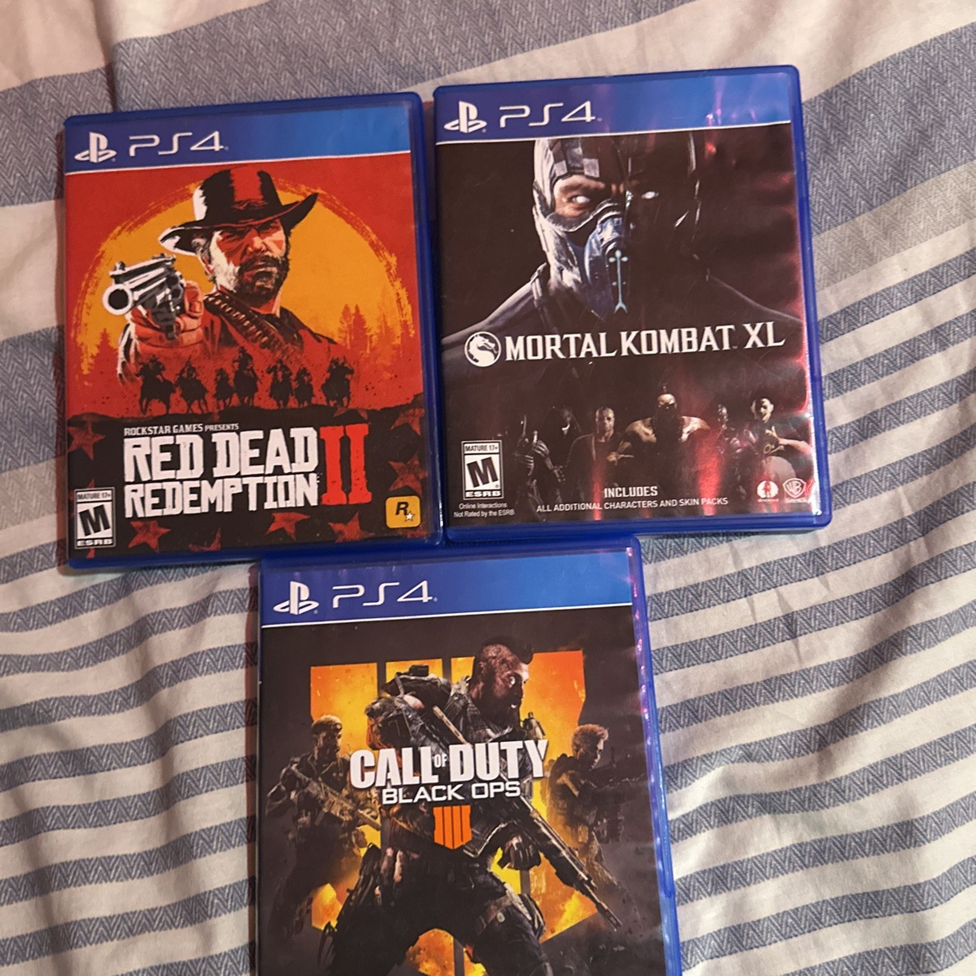 Ps4 Games Modern Warefare , COD, MKXL