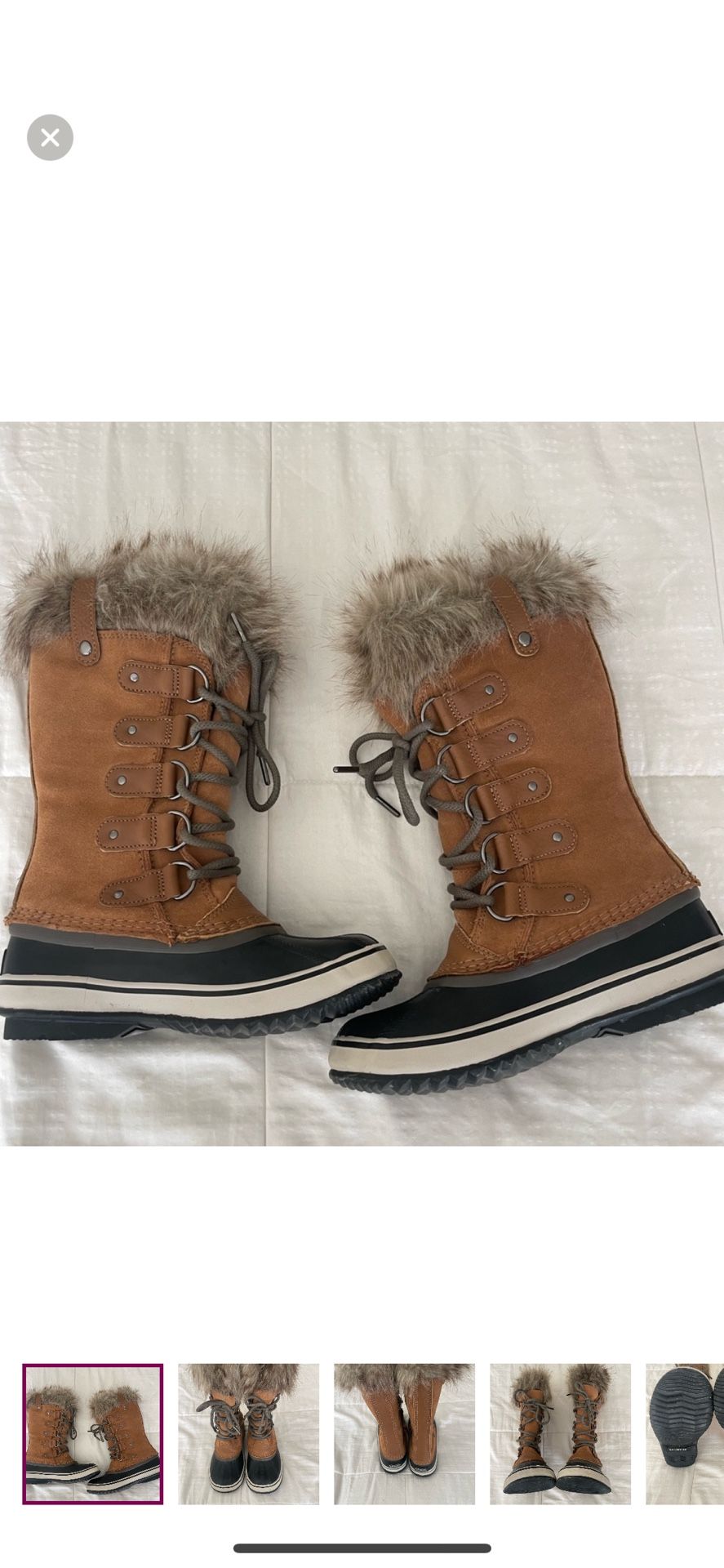 Sorel Brown and Black Winter Boots Sz6