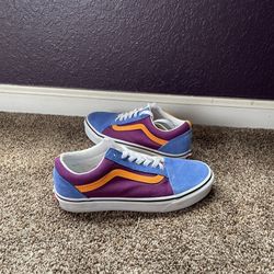 Lightly Used 2020 Vans Old Skool ‘Mix And Match - Grape Juice Bright Marigold’ Men’s Size 5.5/Women’s 7