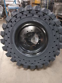 Solid Skid Steer Tire, 12x16.5 (33x12x20), 10x16.5 (30x10x16), And  5.70-12 