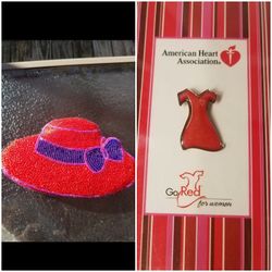 Red Hat beaded coin purse and tac pin