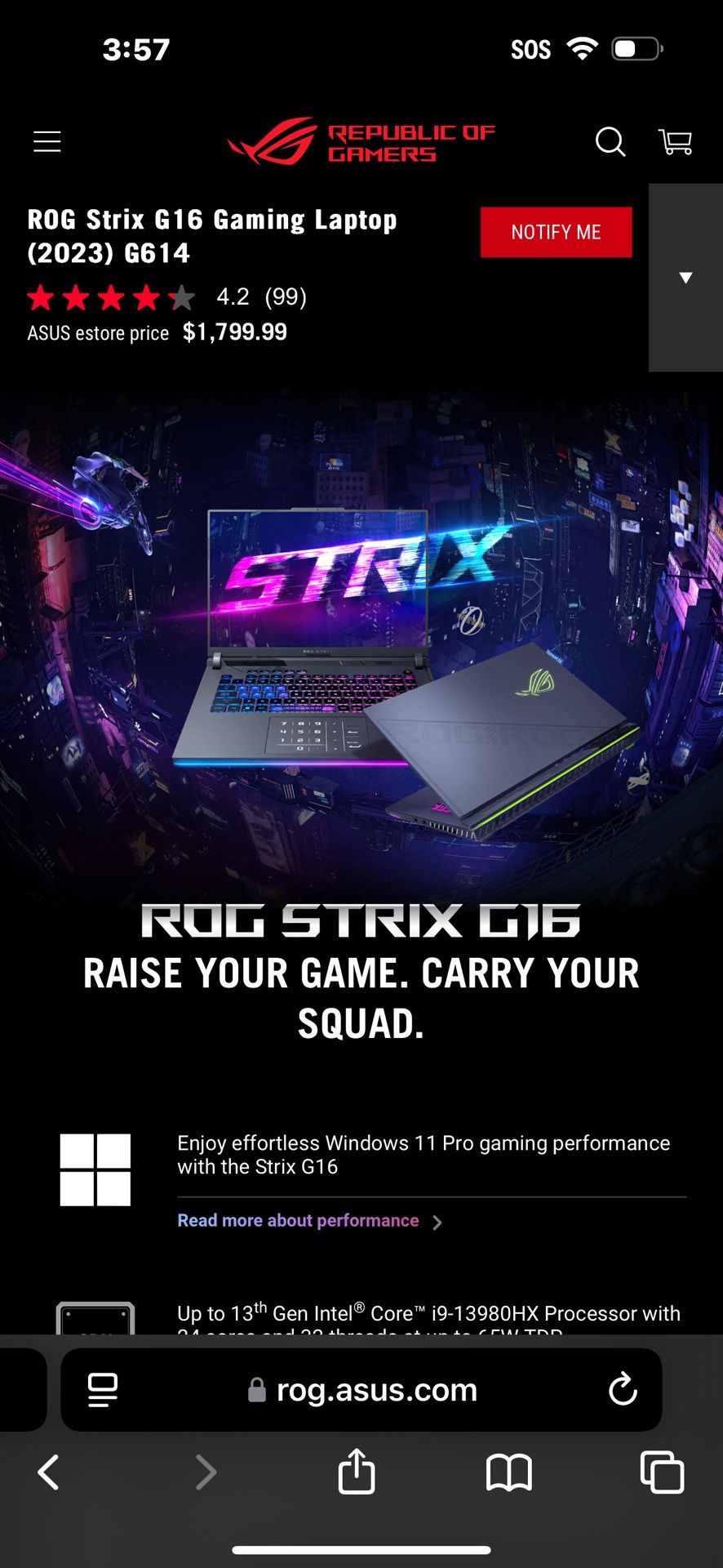 rog strix g16