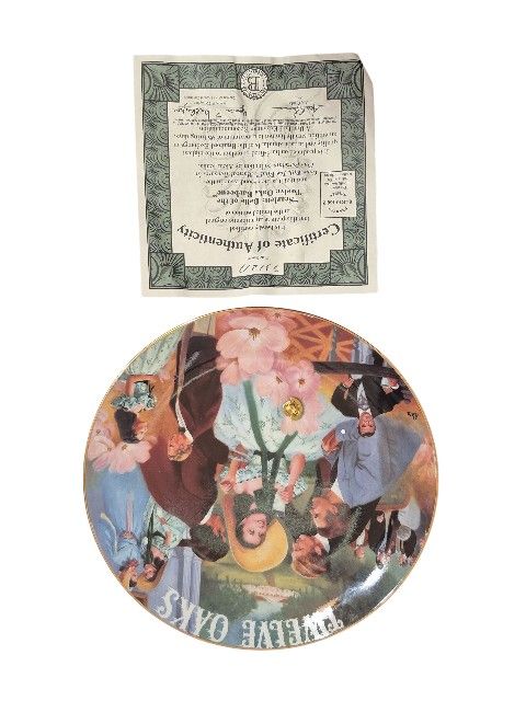 Bradford Exchange Gone With the Wind “Scarlett: Belle of the Twelve Oaks Barbecue” Musical Treasures Plate #3312A w/ COA & Original Box