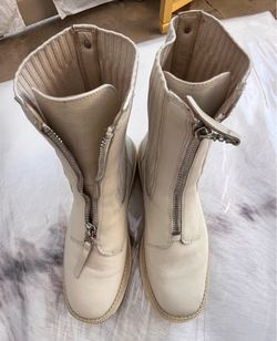 Sam Edelman cream boots size 8.5