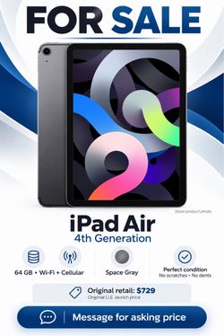 Apple iPad Air 4th Generation Space Gray