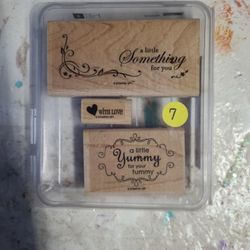 Set Of 3 Nice Size Stamps