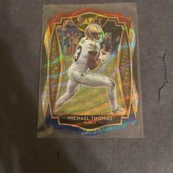 Michael Thomas 2021 Select Die Cut Tricolor Glimmer Premier Level Prizm #135
