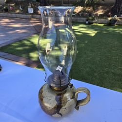 Oil Lamp With Ceramic Base