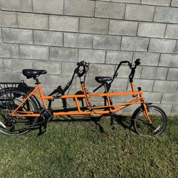 Kidz Tandem Rear Steering Tandem Bicycle