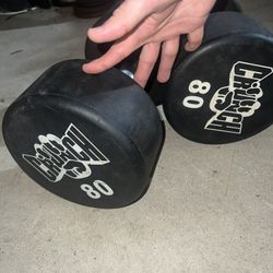 80lb Dumbbells Pair 