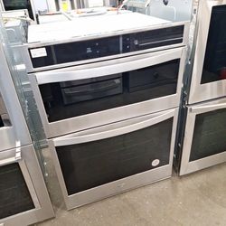 Whirlpool 30" Electric Convection Double Wall Oven With Microwave  With Air Fry