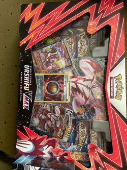 Pokémon Single Strike Urshifu VMAX Premium Collection (1) red box (1) blue box
