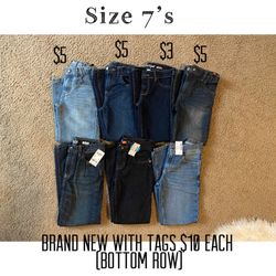 Boys jeans sizes 6,7,8
