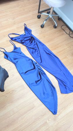 Must go today Blue metalic dresses small