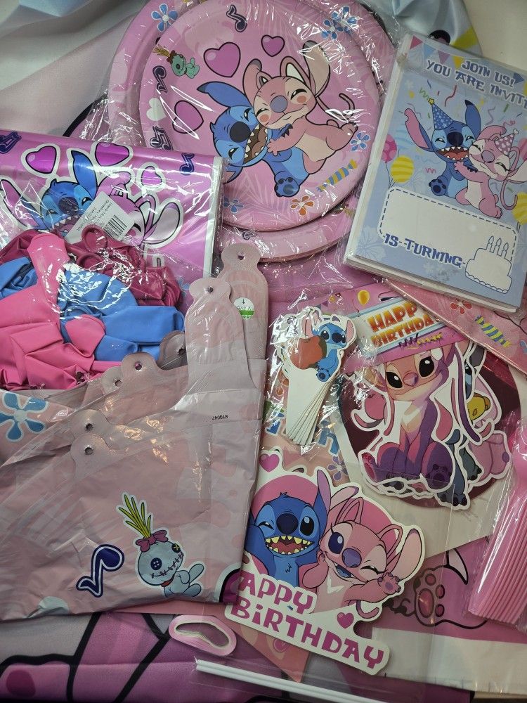 #4 Stitch And Angel Party Supplies