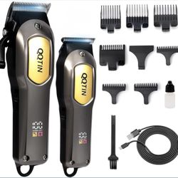 Hair Clippers for Men Professional - 7500RPM Cordless Clippers and Trimmers Set with Long Battery Life - USB-C Rechargeable Electric Hair Cutting Kit 