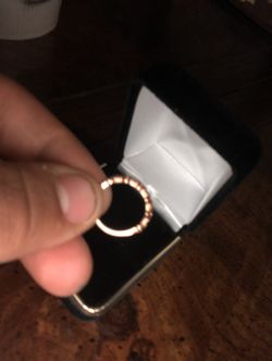 Rose Gold and Ruby ring size 4