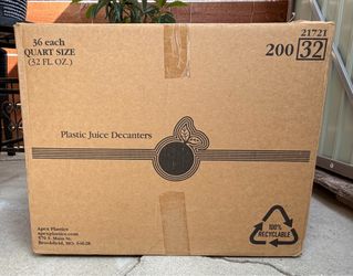 Plastic juice bottles