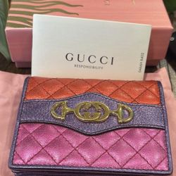 Gucci zumi Trapuntata compact wallet