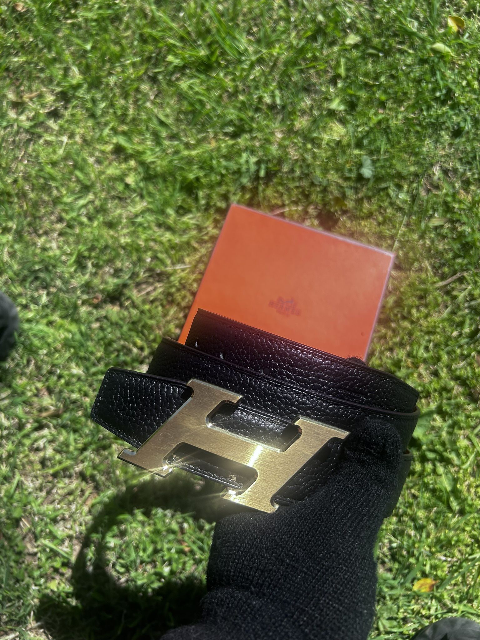 Herme.s Belt Size 32-36 Mens Waist