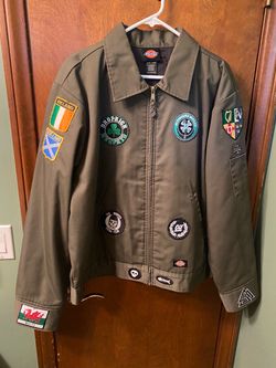 Punk rock Dickies green jacket