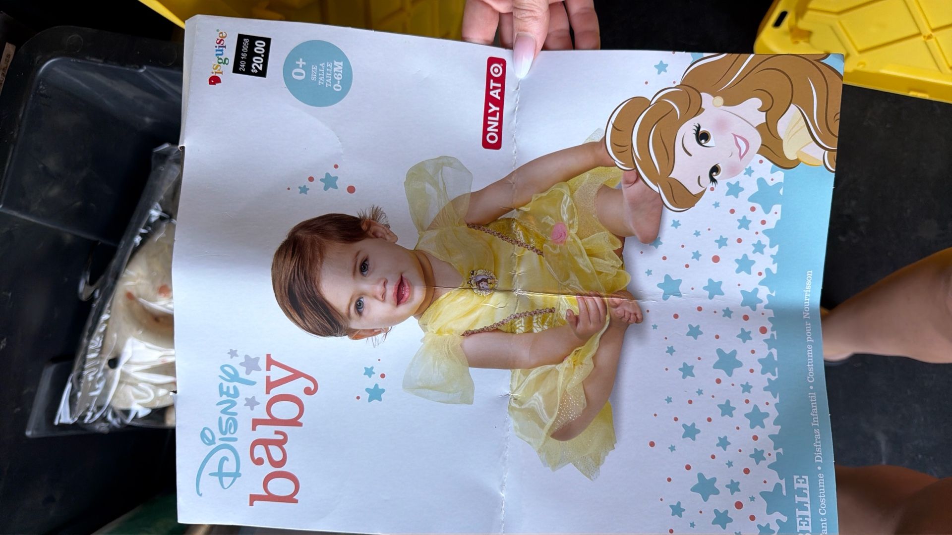 Belle Baby Costume 0-6 Months Baby Girl