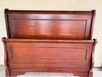 Full size bed frame real wood