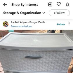 GREY 2 DRAWER DRESSER 