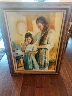 Original Irene Borg framed painting