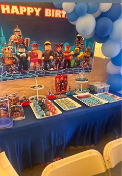 Roblox party back drop