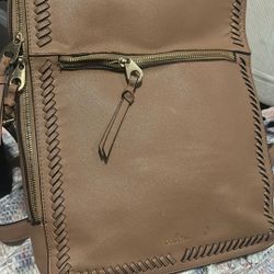 Cal pak Leather Backpack 