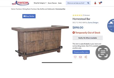 Brand new ! Wood Bar