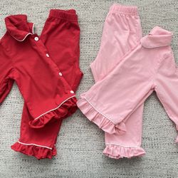 Toddler Girl Pajama Set Perfect For Valentines 