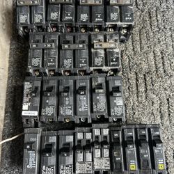 Assorted Electrical Breakers.  
