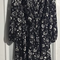 Black Flower Dress