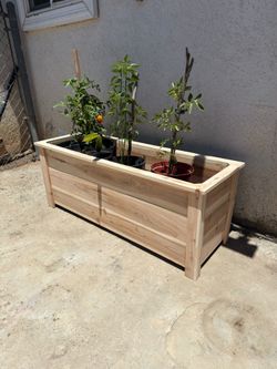 Solid Cedar Planter - heavy duty