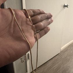 14k Box Style Chain