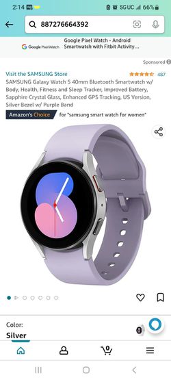 SAMSUNG Galaxy Watch 5 40mm Bluetooth Smartwatch w/Body, Health, Fitness  and Sleep Tracker, Sapphire Crystal Glass, Enhanced GPS Tracking, US  Version
